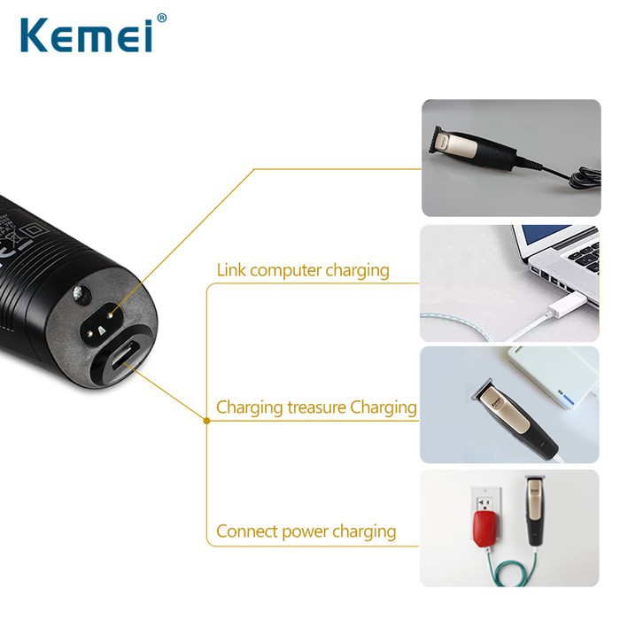 Kemei KM 3202 Alat Cukur Rambut Hair Clipper Trimmer Detailer Modelling 2 in 1 Mesin Cukuran KM-3202