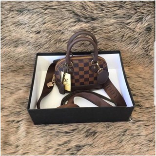 Shopbop Archive Louis Vuitton Alma Bag Pm, Damier Ebene In Brown