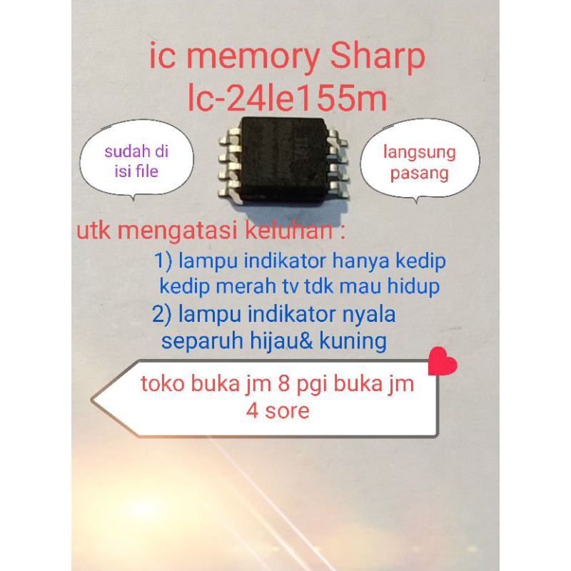 ic eprom memory tv LED Sharp lc-24le155m lc24le155m