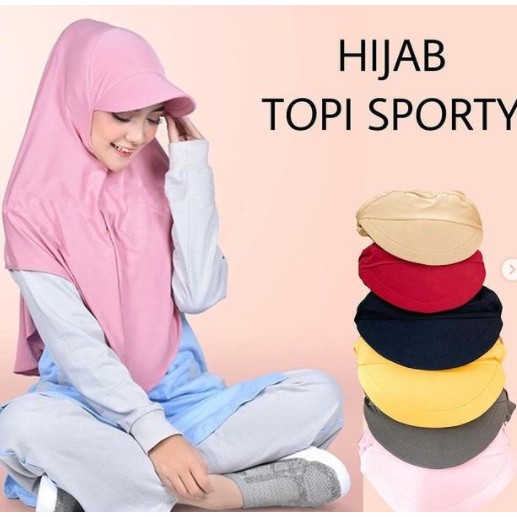 Hijab Topi Sporty