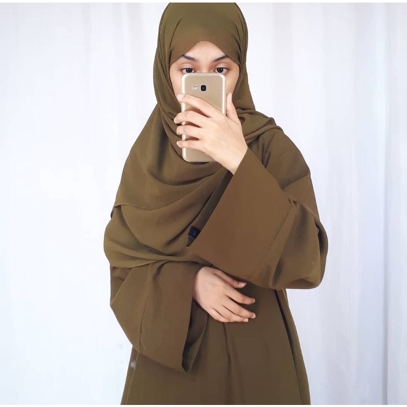 Basic Abaya Army  by Taal_hijab