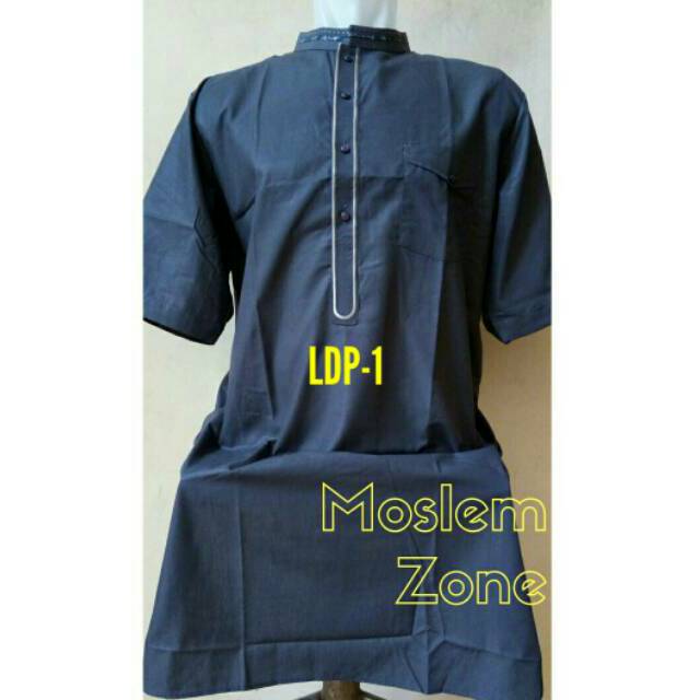 Kurta/ Baju koko Pakistan Al-Luthfi Lengan Pendek LDP-1