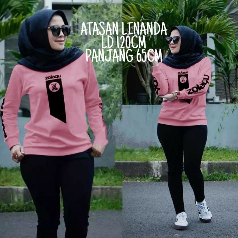 BISA COD✔️ BLOUSE LINANDA ZOLAQU / BOHLAM / SAKA ZLQ / ATASAN WANITA / TERSEDIA 3 UKURAN L-XL-XXL