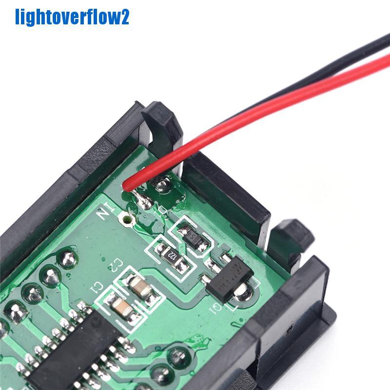 Voltmeter Tester Tegangan Baterai Digital Mini Dc 0-30v Untuk Mobil