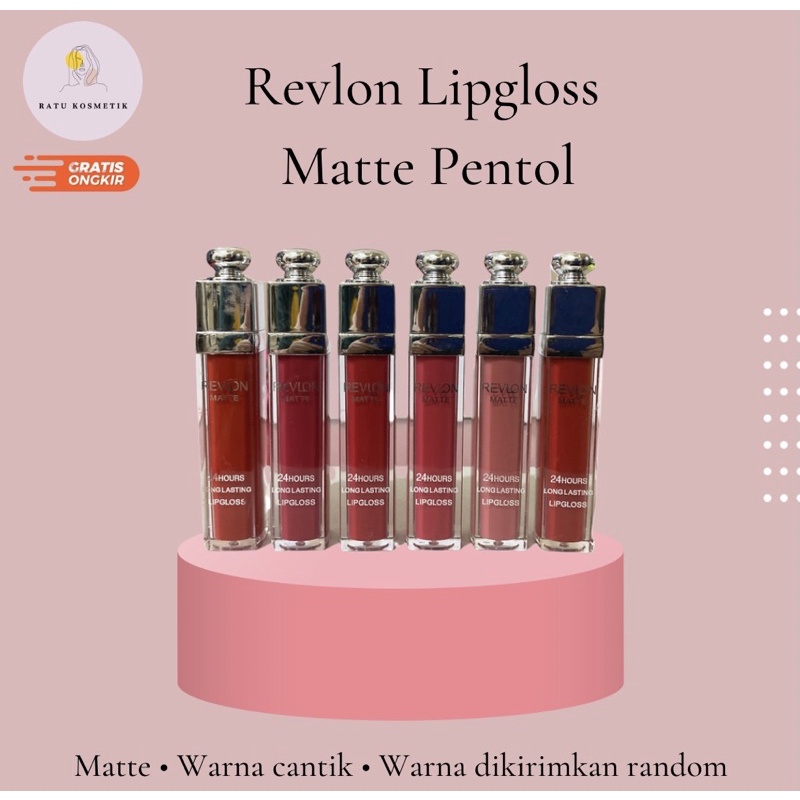Lipstik Revlon Matte Lipgloss Lipstick Lipcream Kosmetik Revlon Pentol Murah
