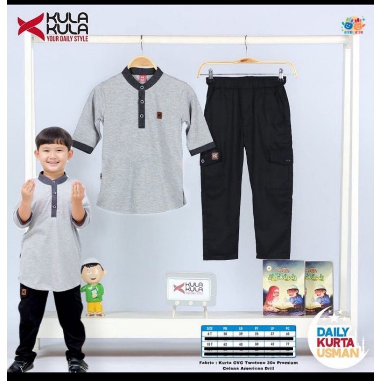 Daily kurta Usman set kids by birrukids