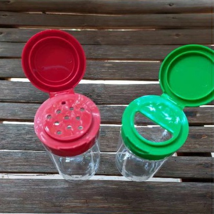 Toples Bumbu Tabur 100 ml Jar Mini Plastik Pet Tutup fliptop