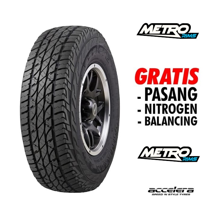 Ban Pajero Fortuner R17 265/70 Merk ACCELERA OMIKRON A/T 265 70 Ring 17 Ban Semi  Kasar