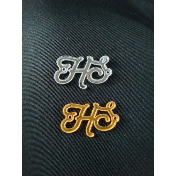 CUTTING HURUF INITIAL/LOGO DARI AKRILIK /LOGO HIJAB