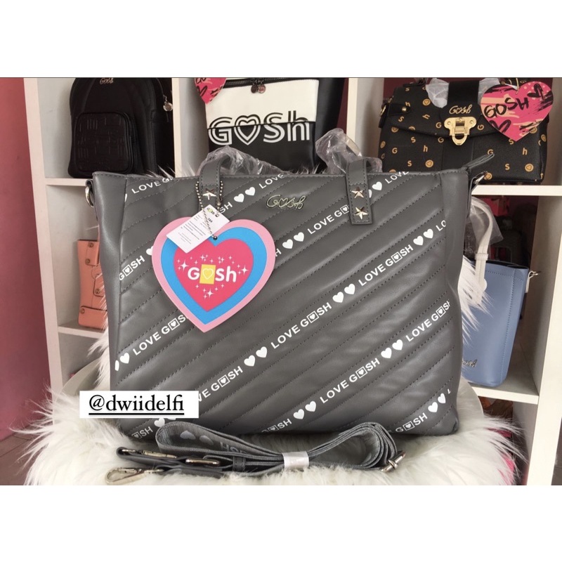 Gosh art 703 grey tas gosh diskon gosh sale gosh totebag