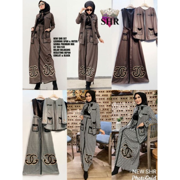 NEW SHR SET LEKMONG & OUTER SCUBA PREMIUM MIX LD 106 /140 100%ORI SHR