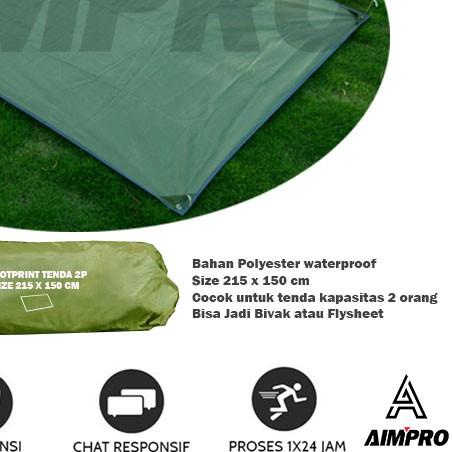 ✫ FOOTPRINT - ALAS TENDA 2-3 ORANG UKURAN 215X150 CM / 215x215 cm ♖