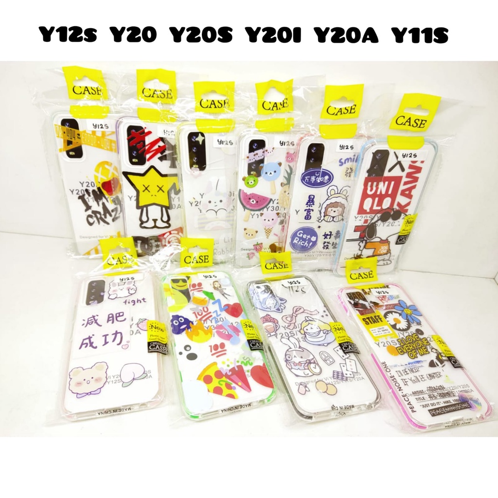 Case Aesthetic Motif List Color Vivo Y12S Y20 Y20S Y20i Y20A Y11S Clear