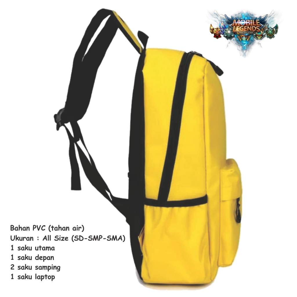 PVJ  Tas Mobile Legend Anak Laki Laki Sekolah ML Kids Backpack