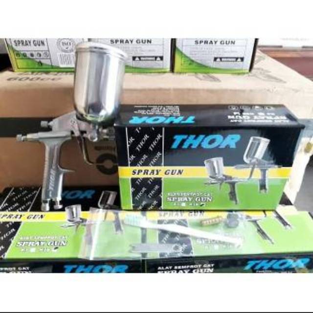 Spray Gun K3B Thor Murah/ Spray Gun Nozzle 0.5mm Kuningan/ Spray Gun Tabung 200ml Kuat Tahan Lama