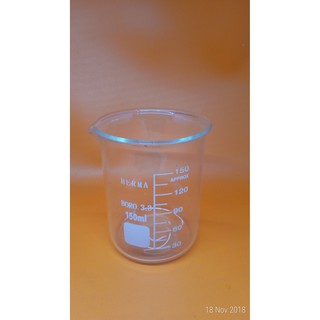 BEAKER GLASS 150ML RRC / BEAKER GELAS KIMIA UKUR KACA 150ML RRC