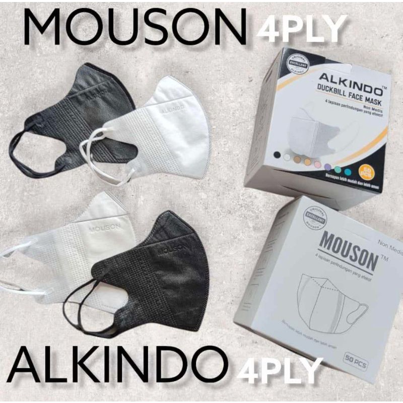 MASKER DUCKBILL ISI 50 PCS/ADA GARIS DI HIDUNG