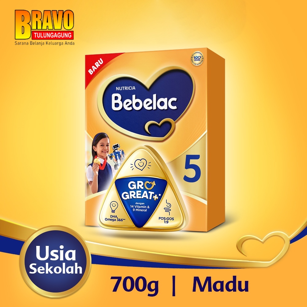 Bravo Supermarket - Bebelac 5 Honey Pockey Susu Pertumbuhan Bubuk 700 gr