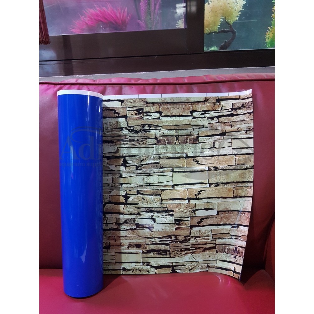 Wallpaper Aquarium Uk 40cm Gambar Motif Kotak Kotak Background Aquarium Per 1 Meter Shopee Indonesia