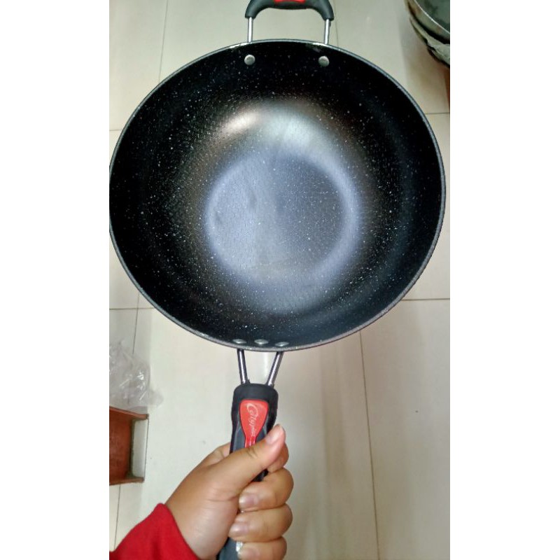 TERMURAH kuali teflon anti lengket dengan gagang anti panas