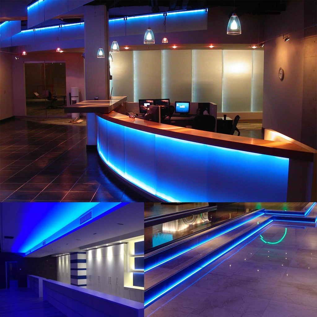 Lampu LED Neon Flex Flexible Sign Strip Waterproof IP65 Lights Silicone Tube Blue Biru