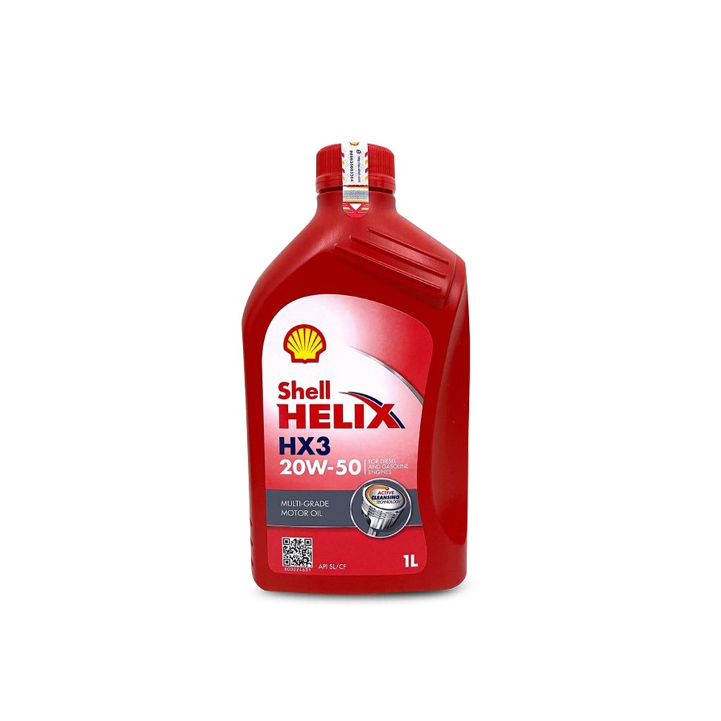 OLI SHELL HELIX HX3 sae 20w-50 API SL/CF galon 1 liter