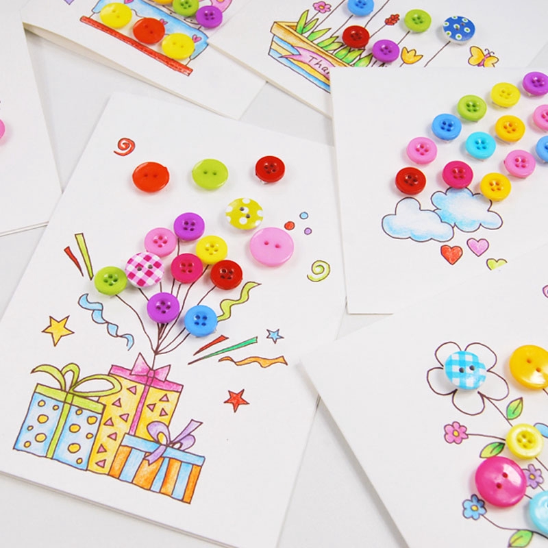 Anak Anak Kartu Ucapan Buatan Tangan Produksi Diy Paket Bahan Ulang Kartu Tiga Dimensi Kreatif Festi Shopee Indonesia