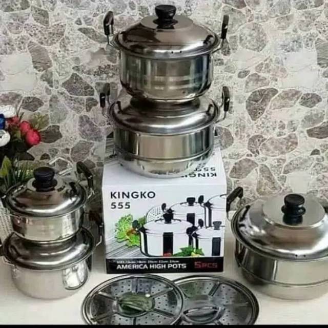Panci susun 5 set/ panci kingko