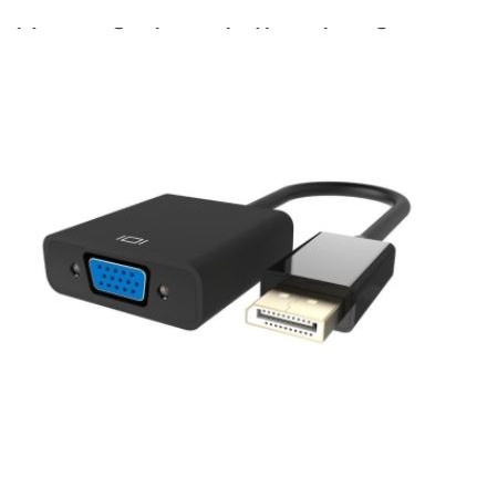 Display port to vga converter nyk 1080p FHD for pc laptop macbook - konverter Displayport dp male to d-sub 15 pin female