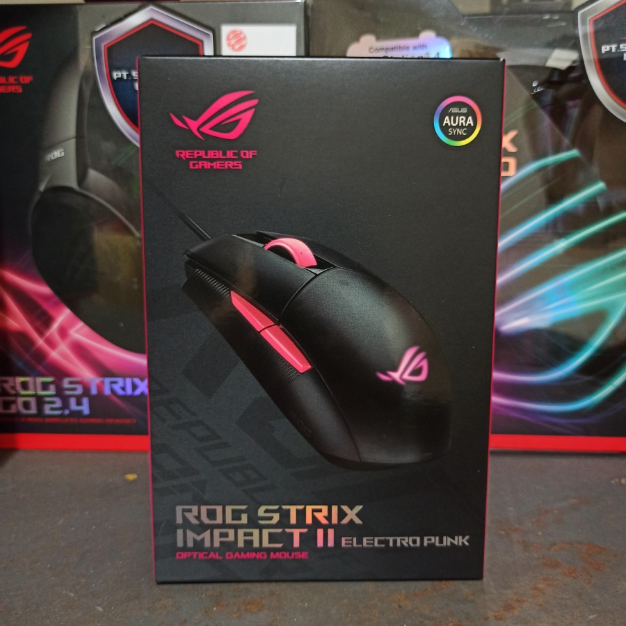 Rog Strix Impact Ii Electro Punk Gaming Mechanical Mouse High Dpi Shopee Indonesia