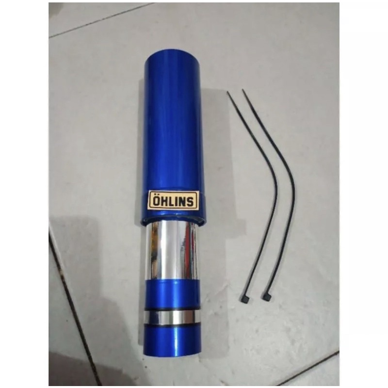 COVER SHOK SHOCK PLUS JALU AS RODA DEPAN MATIC HONDA BEAT,VARIO,SCOOPY,GENIO DAN YAMAHA MIO XEON SOUL FINO - BIRU