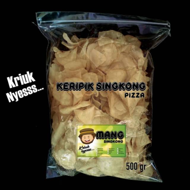 

Keripik Singkong rasa Pizza 500gr "Mang Singkong