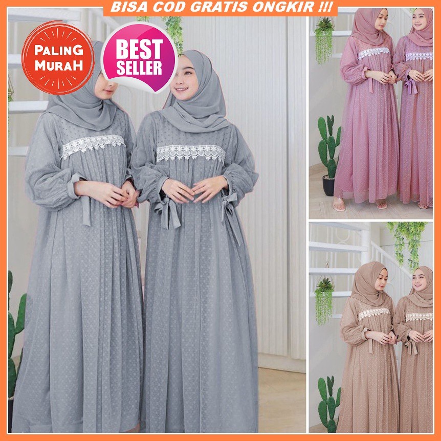 [336] Gamis Brukat Tile / Gamis Brukat Mewah /Gamis Brukat Pesta Mewah Terbaru 2021 / Gamis Brukat P