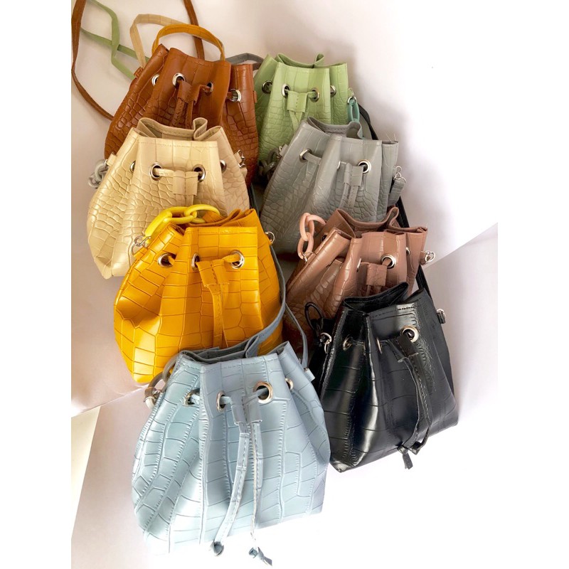 Tas Slempang wanita Croco Serut 02 mini / tas lokal