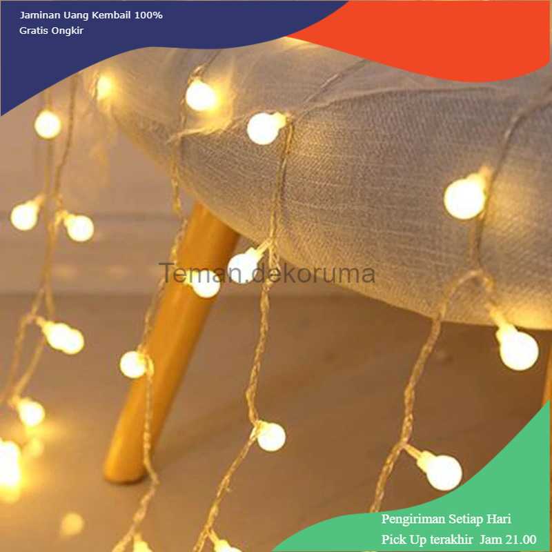 TD-DHA YJHSMT Lampu Hias Fairy String Light 80LED 220V 10M Model Ball YJT80L