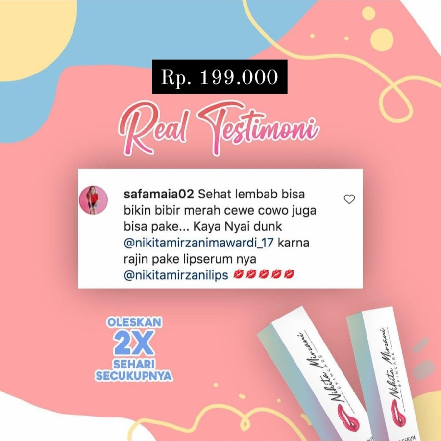 Lips Serum by Nikita Mirzani / Vitamin Bibir / Lip Serum ORIGINAL 100%