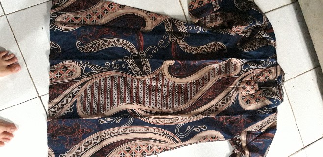Batik Tunik Shibori Jumputan Terbaru Size S-3l / Hrb026 Yelbor Navbor / Biru Putih / Original..