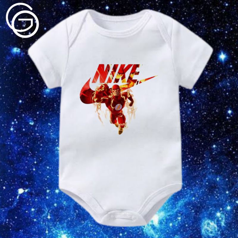 JUMPER BAYI NIKE IRON MAN KAOS BAJU BAYI USIA 0 - 12 BULAN SAMPAI 1 TAHUN BABY KIDS NEWBORN UMUR 1 2