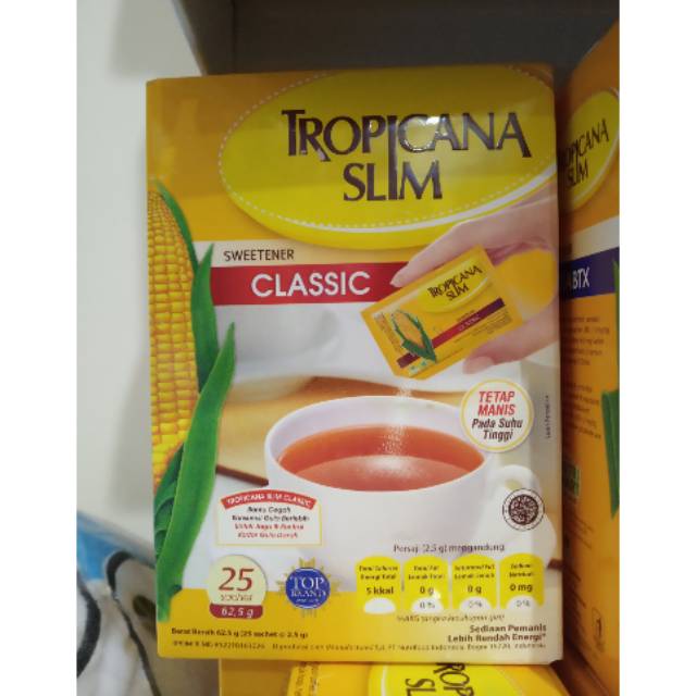 

Tropicana Slim Pemanis 25'S ( Khusus Gojek Surabaya )