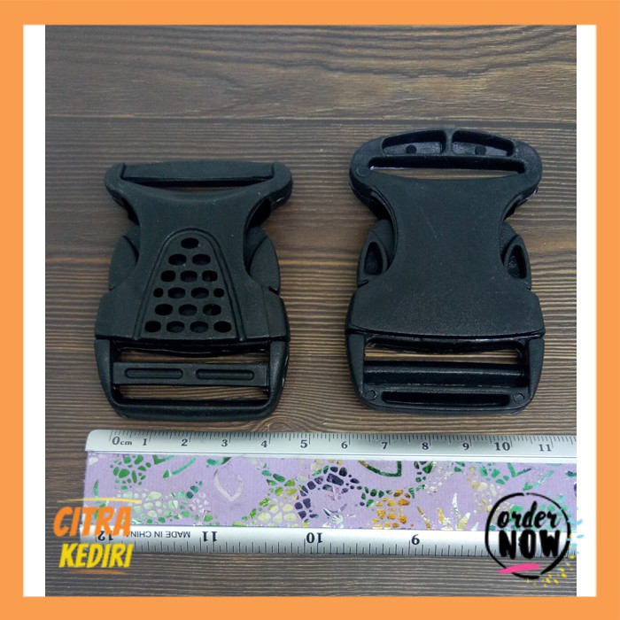 buckle-slop-kait-kuncisodok-gesper tas 3,8/4 cm GSL Hitam