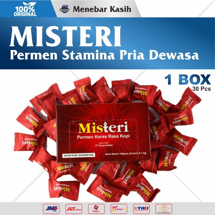 MISTERI CANDY- Permen Stamina Vitalitas Kusus Pria Dewasa 1 Box 30 Pcs