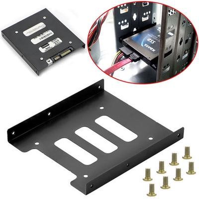 SSD/HDD Bracket Mounting 2.5 Inch to 3.5 Inch Almunium Hitam