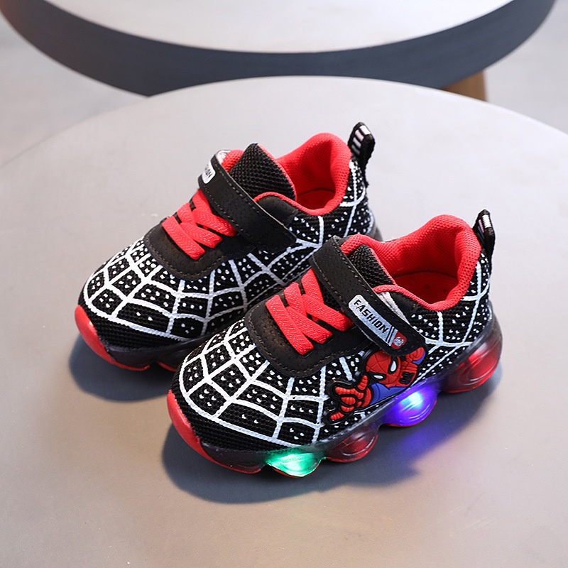 CG LED7-Sepatu Sneaker Anak Laki Laki Lampu LED Import