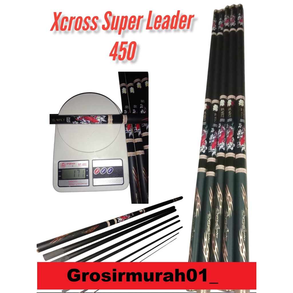 Joran Pancing Xcros Red Koi Super Leader Import Super Kuat