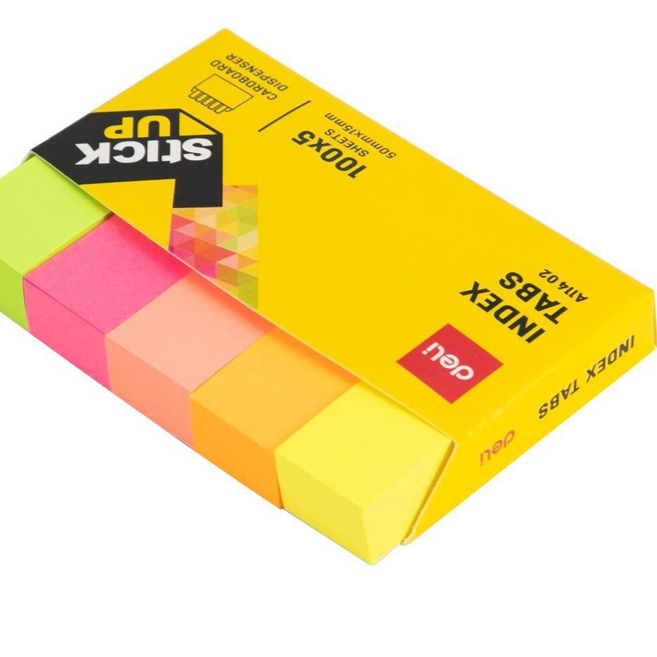 

ZHS Deli Index Tab Plastik Sign Here 100 sheets EA11402 GU TGB