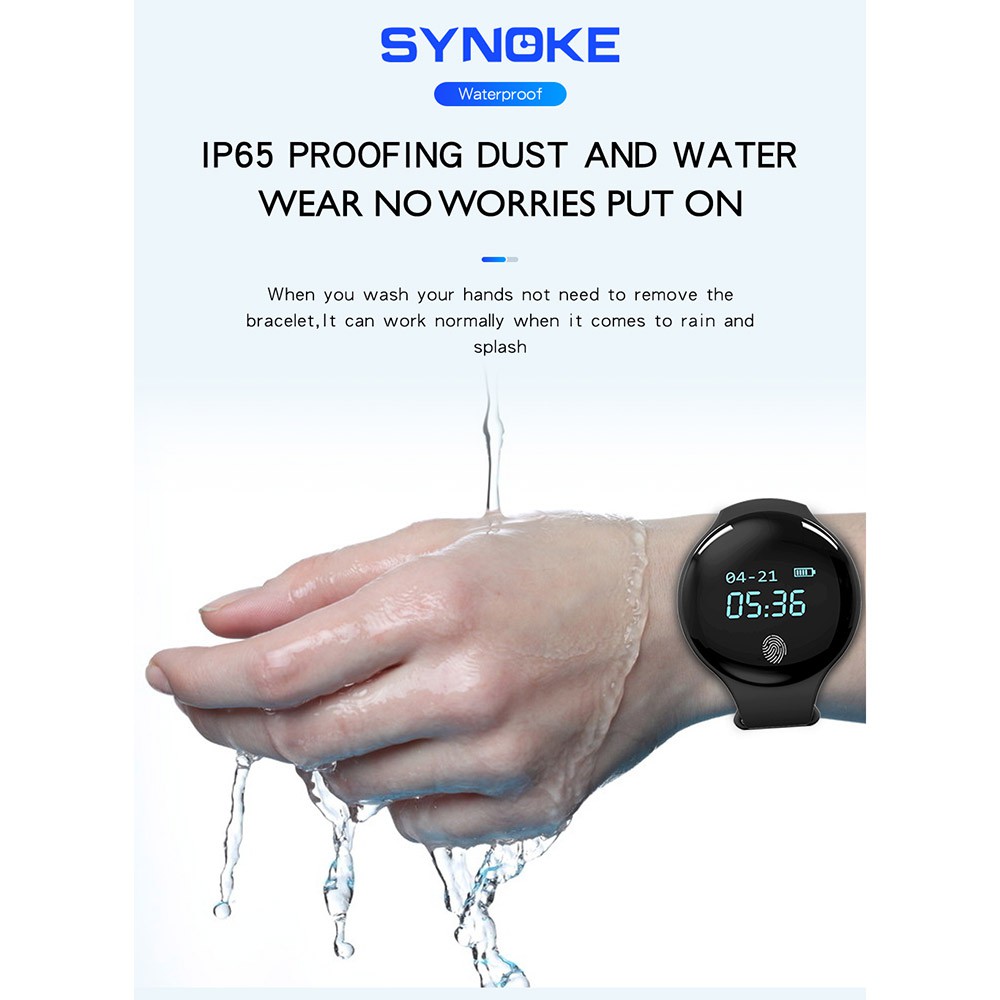 SYNOKE FitBand Jam Tangan Smartwatch Digital Pedometer Sleep Monitor Calorie - 9200