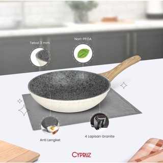 Jual Cookware Cypruz Set Pan White Granite Pcs Panci Wajan Induksi Shopee Indonesia