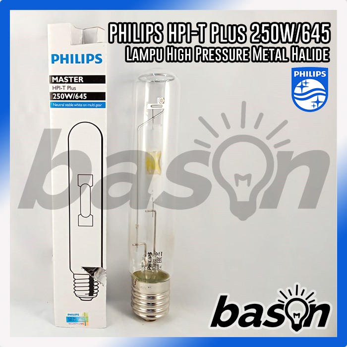 PHILIPS MASTER HPI-T Plus 250W 645 E40 - Metal Halide
