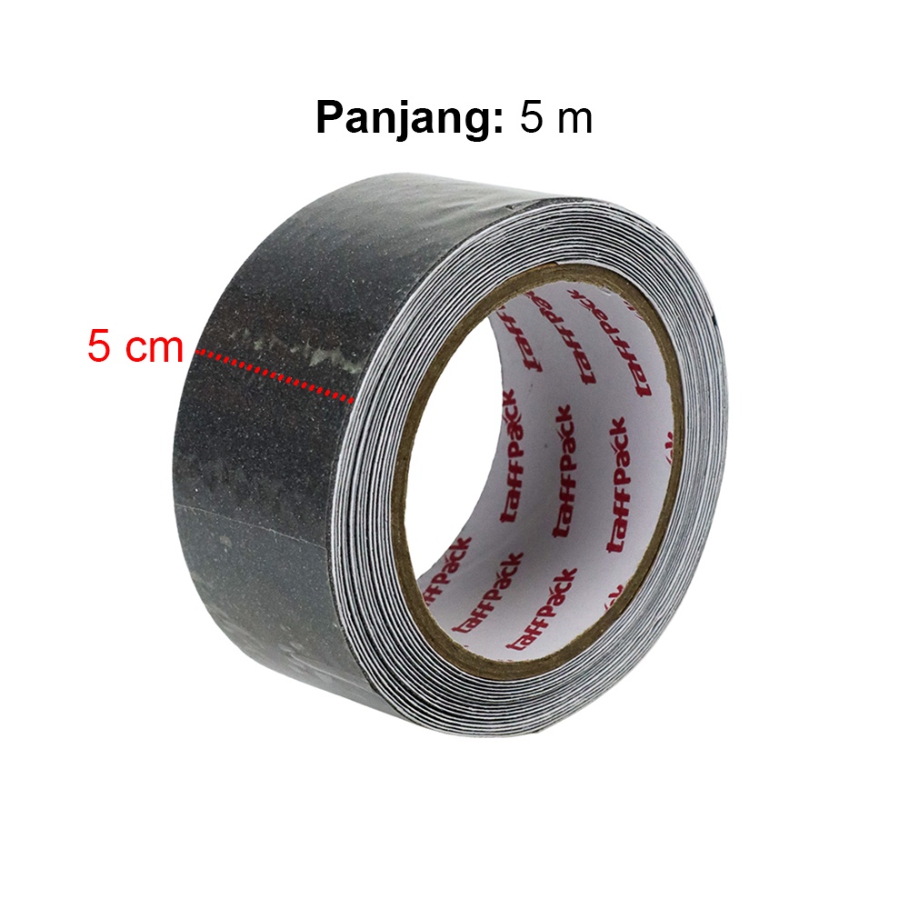 TaffPACK Tape Lakban Safety Grip Anti Slip Strong Traction Size 5 m x 5 cm - Gray