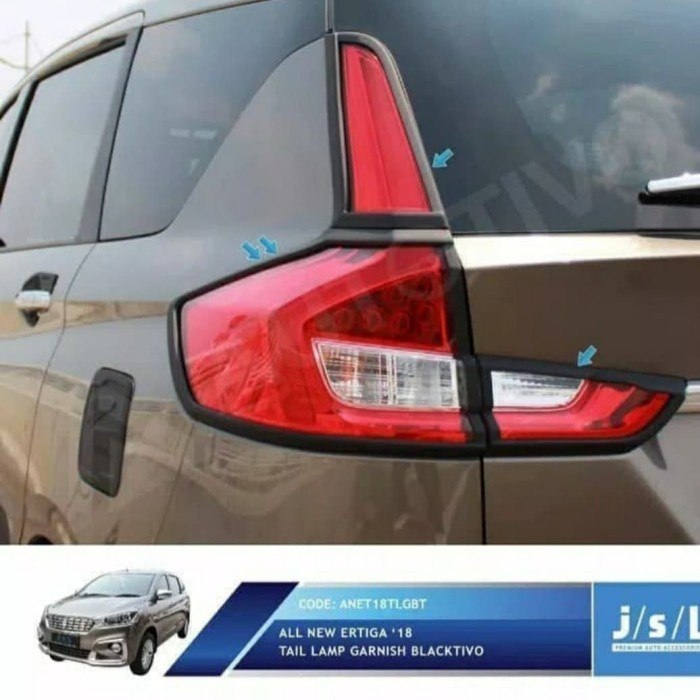 JSL Garnish Taillamp Lampu Belakang Hitam Blacktivo XL7 / XL 7